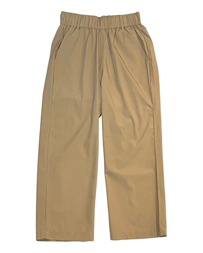 Khaki Elastic Waist Point Clear Performance Pants