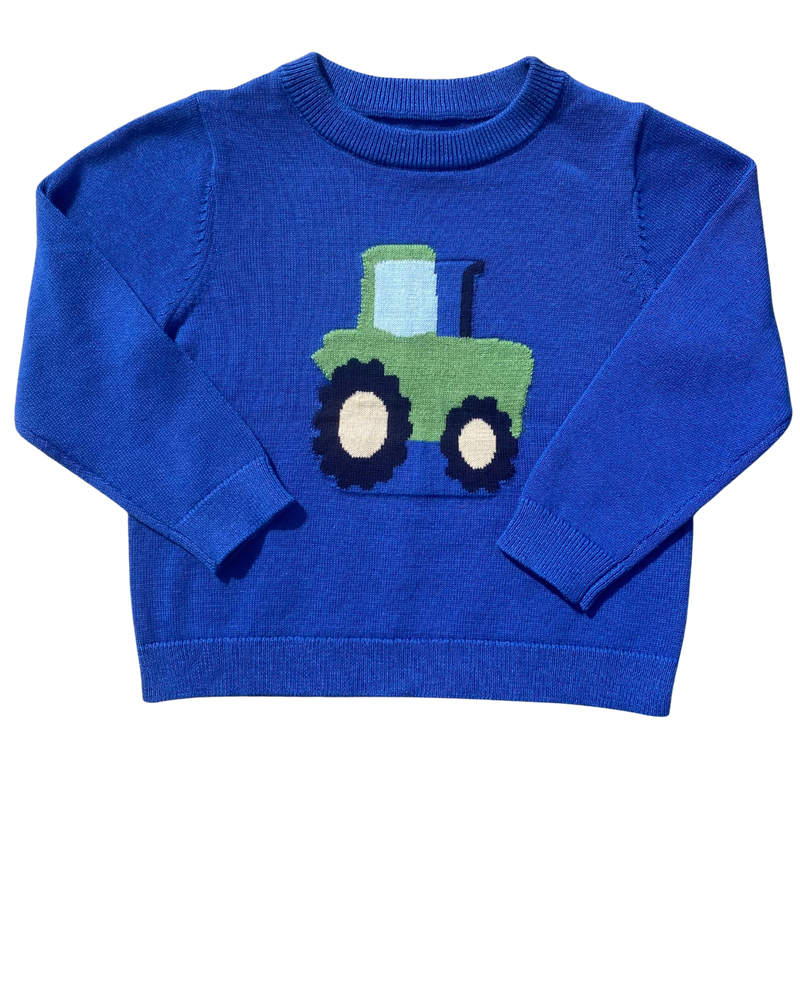 Boys Down on the Farm Tractor Sweater