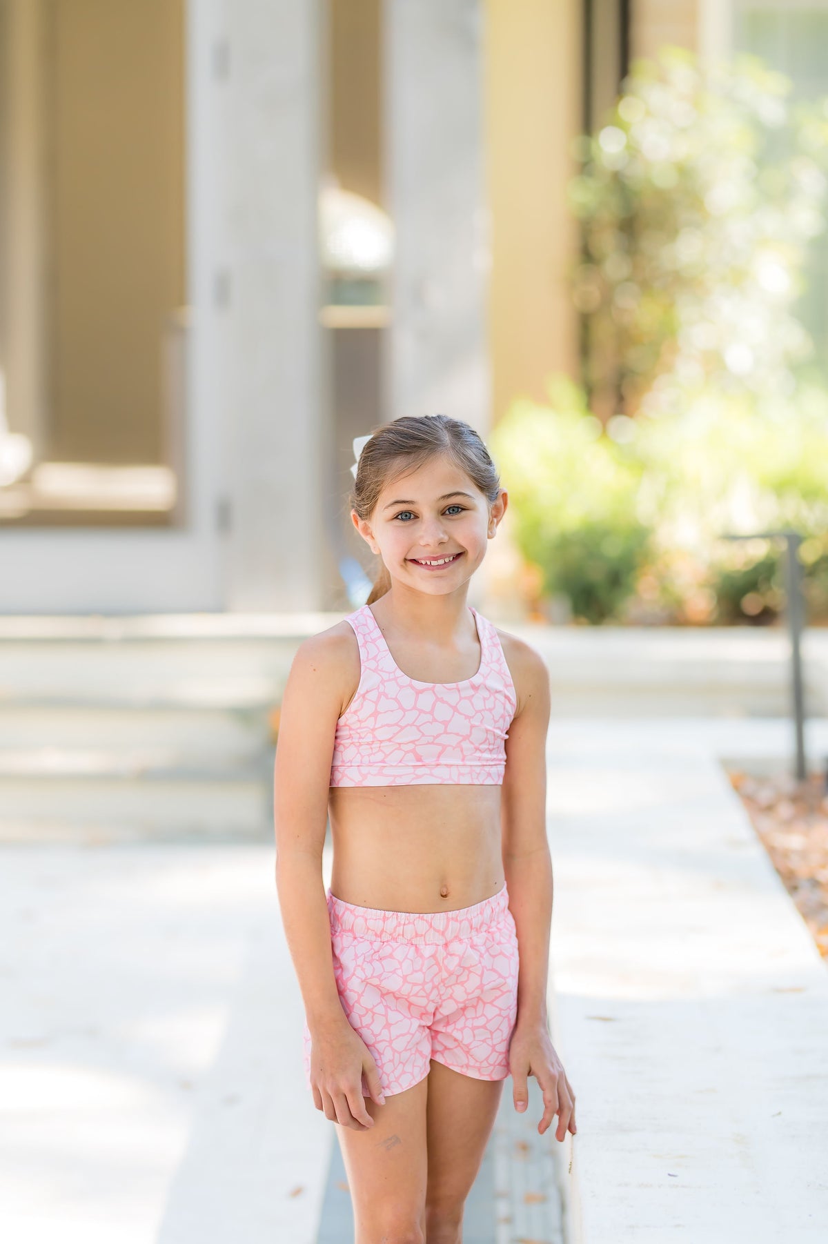 Peach Giraffe Shorts