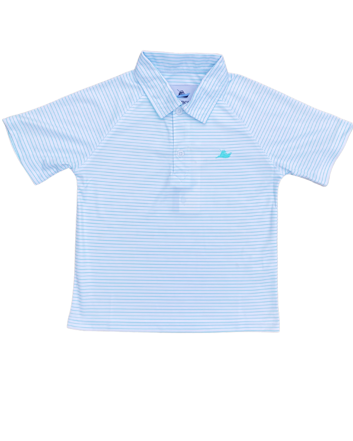 Opal Stripe Performance Polo