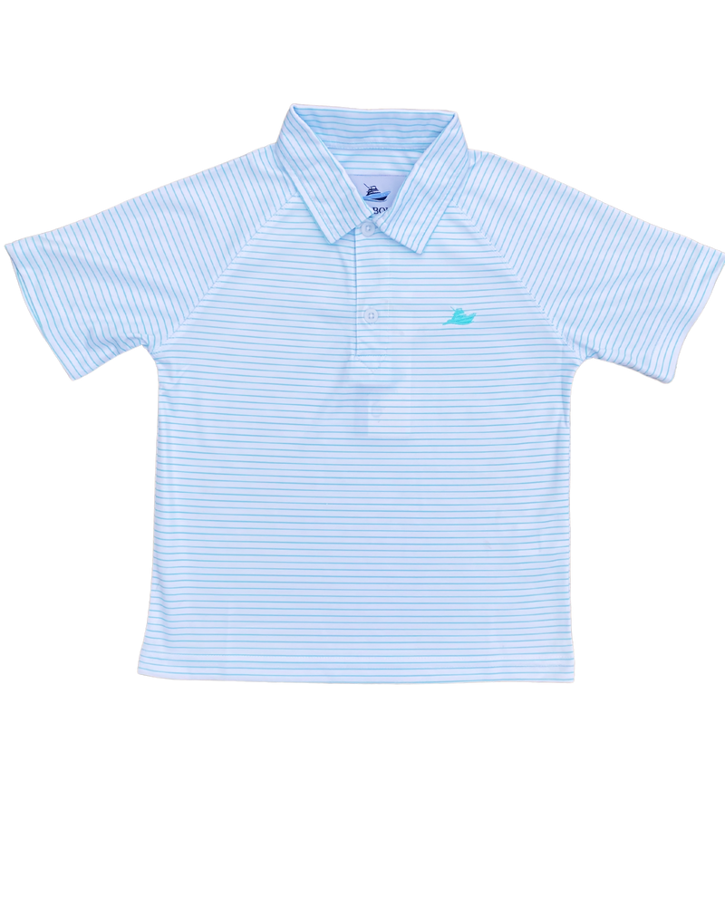 Opal Stripe Performance Polo