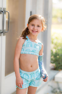 Aqua Rainbow Shorts