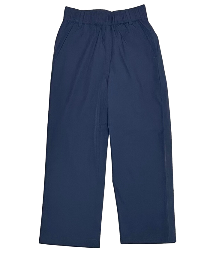 Navy Elastic Waist Point Clear Performance Pants