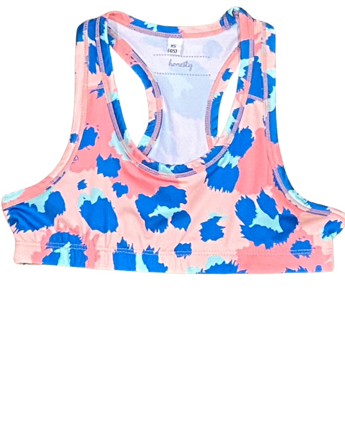 Country Club Libby Leopard Sports Bra