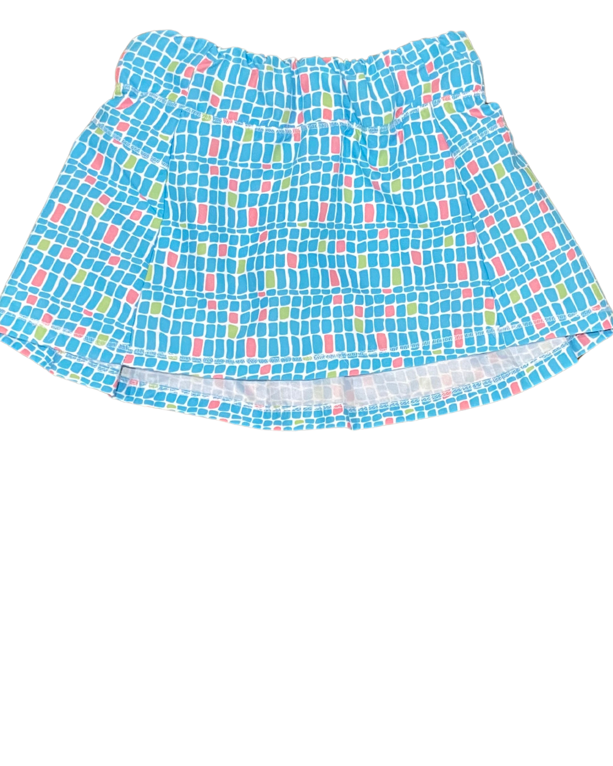 Country Club Taylor Turquoise Square Skirt