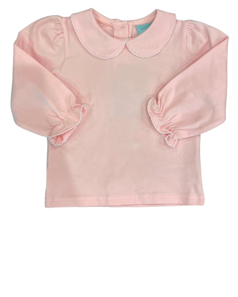Girls Peter Pan Top- Pink