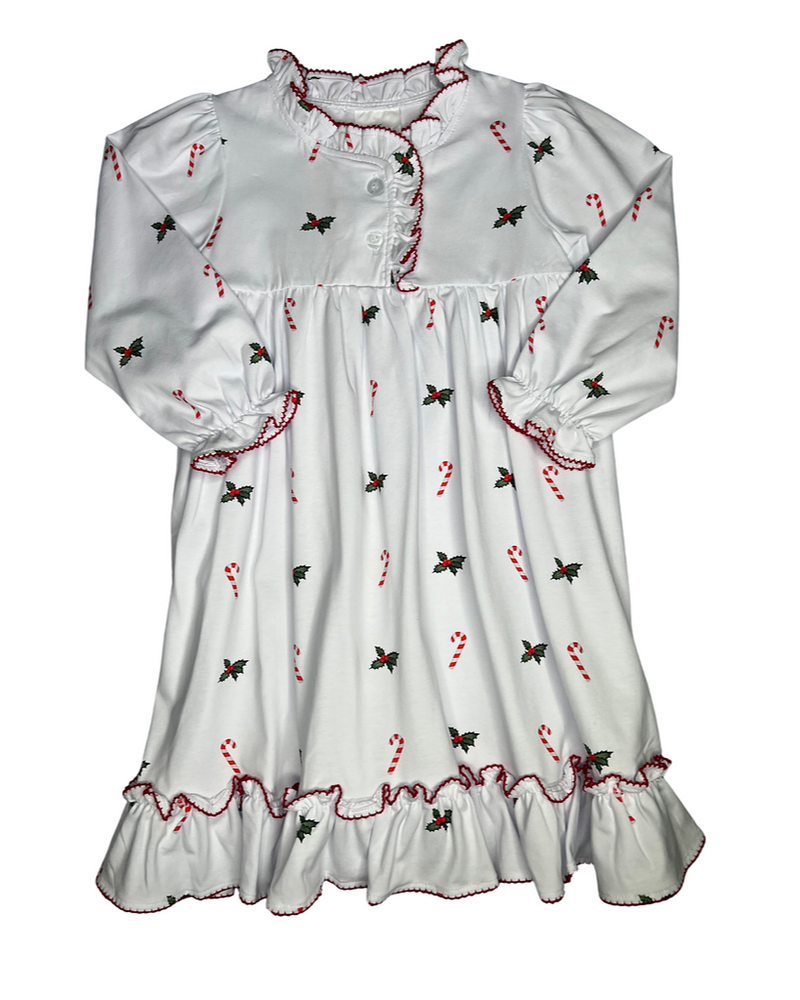 Girls Candy Cane Christmas Morning Dress