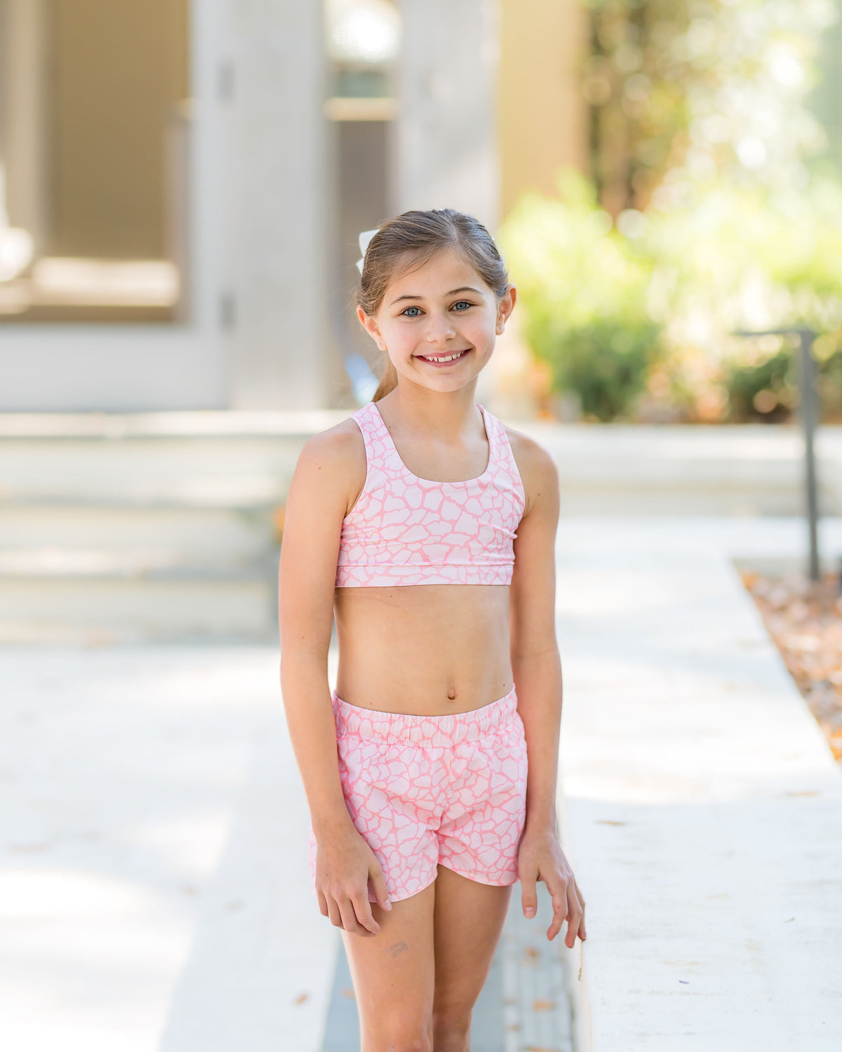 Peach Giraffe Sports Bra