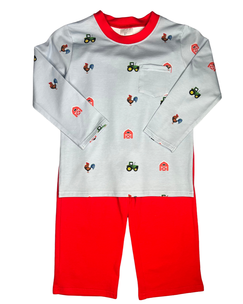 Boys Down on the Farm Pant Set
