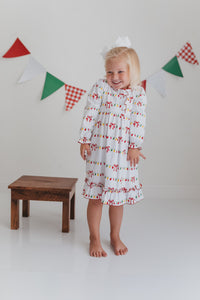 Girls Christmas Lights Christmas Morning Dress