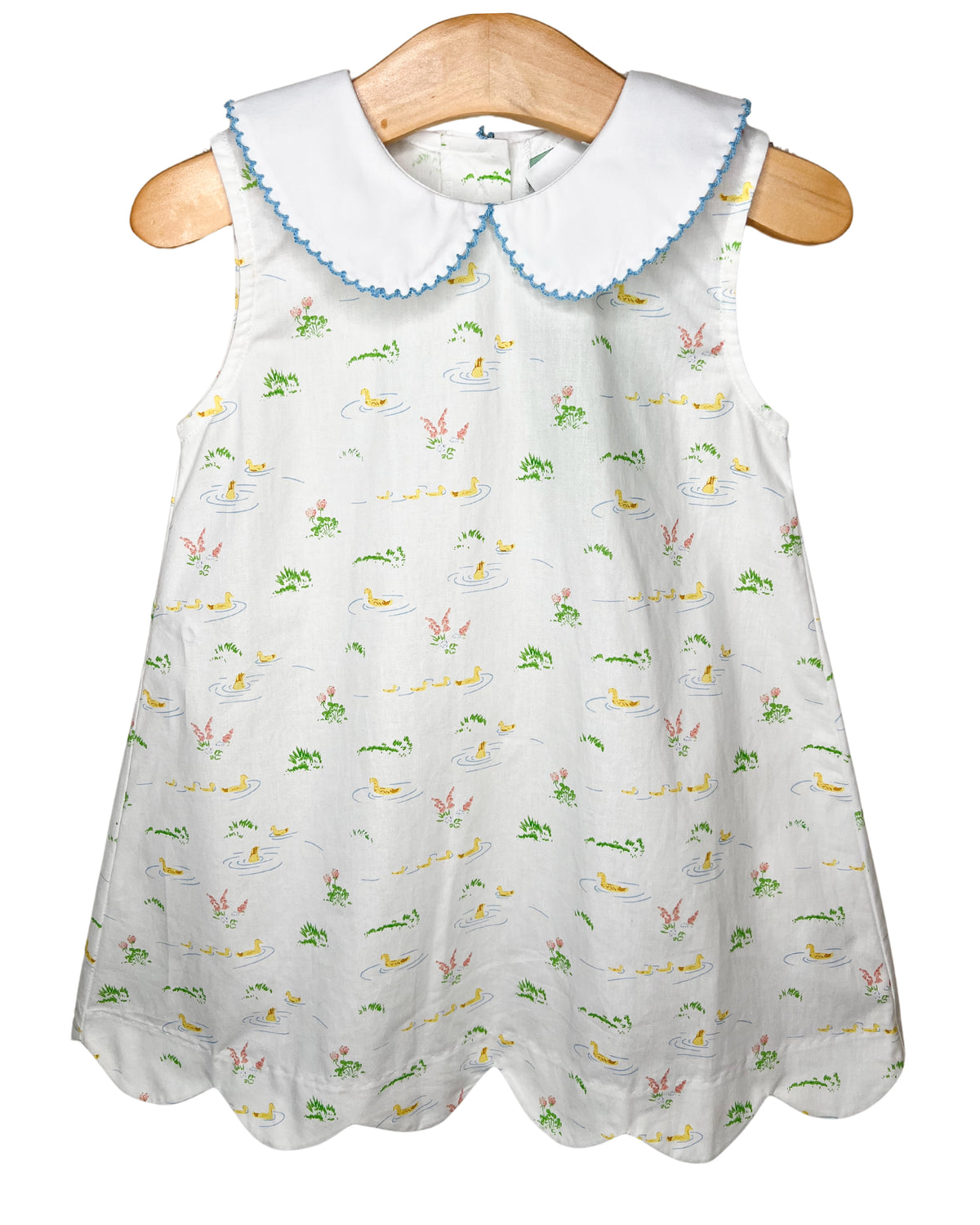 Girls Duckie Scallop Peter Pan Aline Dress