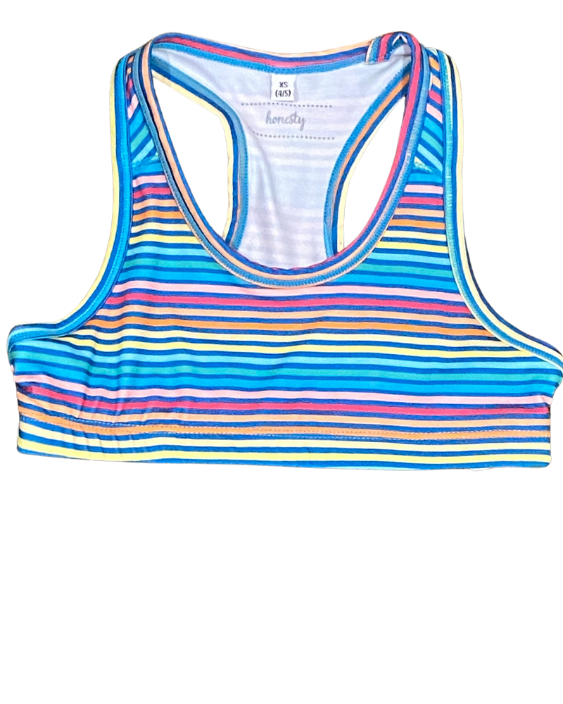 Country Club Sporty Stripes Sports Bra