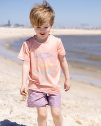 Multi Colored Fish Performance Tee