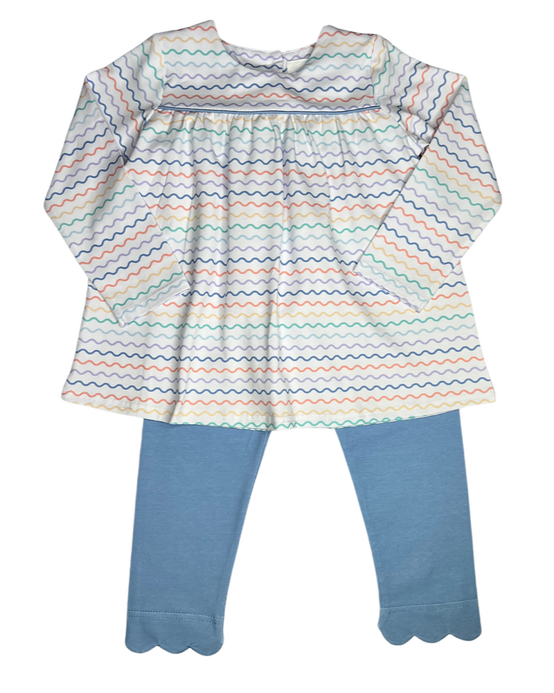 Girls Waves Pant Set
