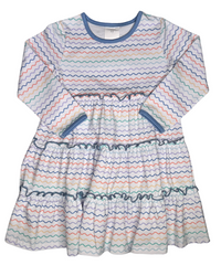 Girls Waves Twirl Dress