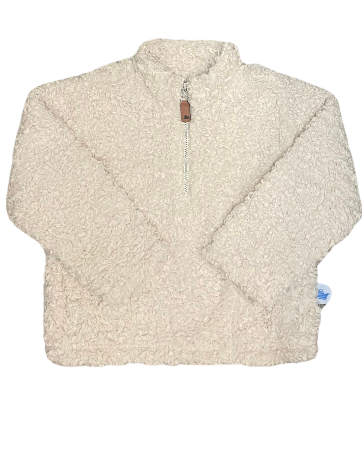 Oatmeal Fleece Quarter-Zip Pullover