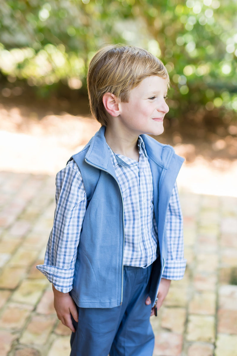 Perdido Knit Vest for Kids - Classic Blue