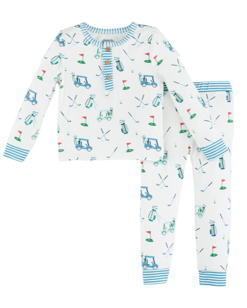 Blue Golf Toddler Pajama Set