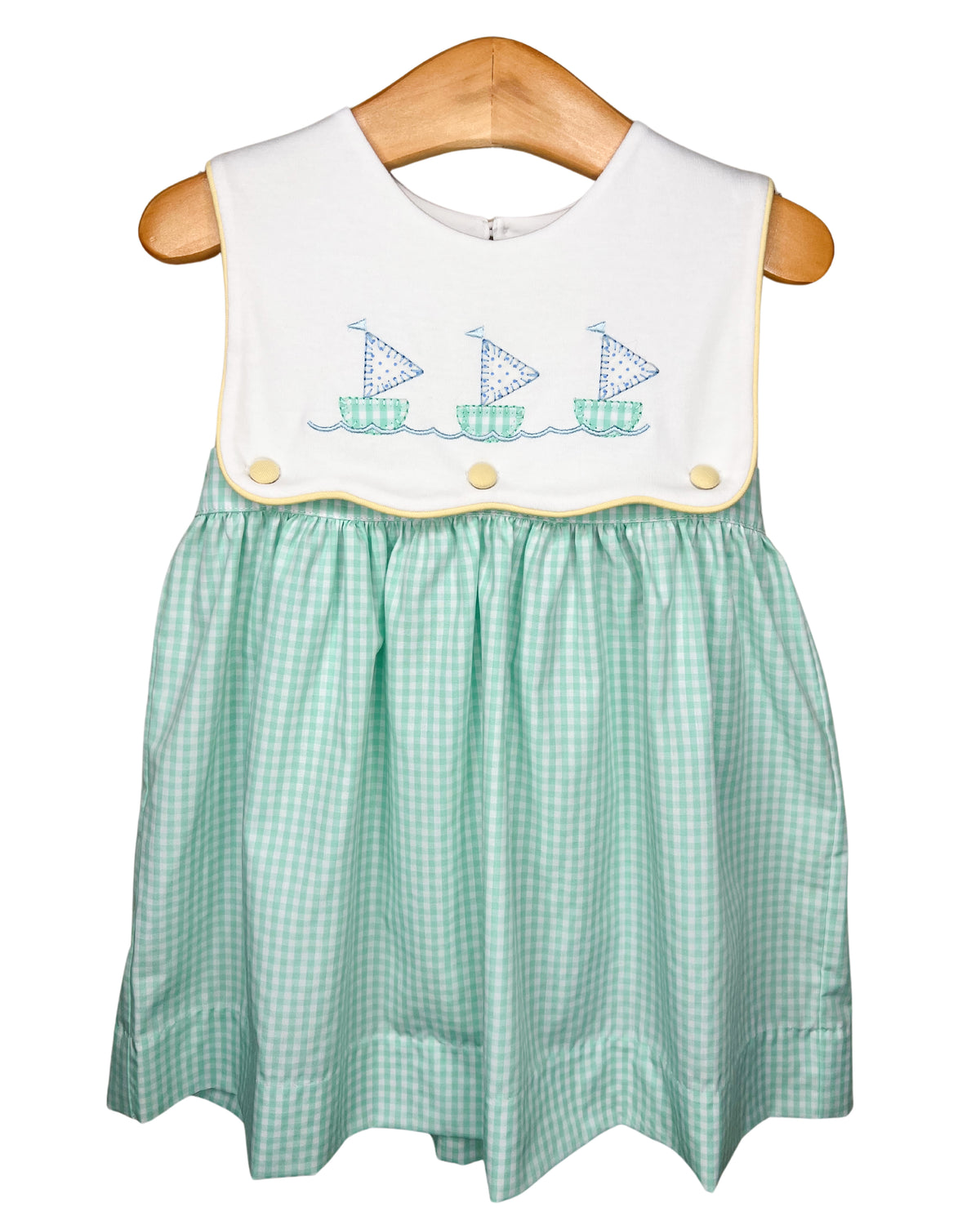 Girls Sailboat Applique Dress