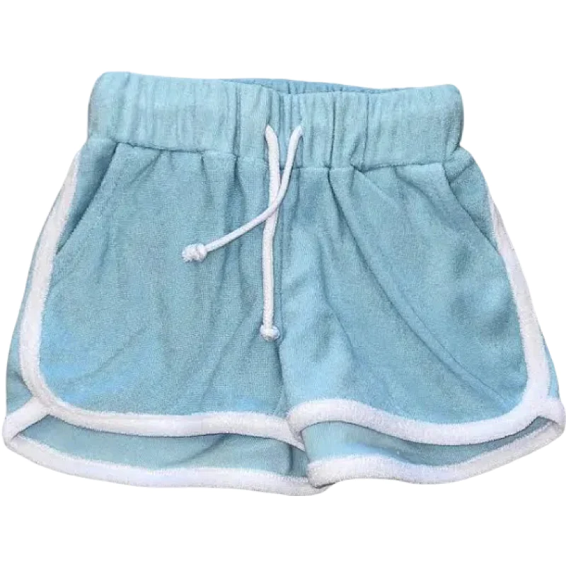 Blue Terry Shorts