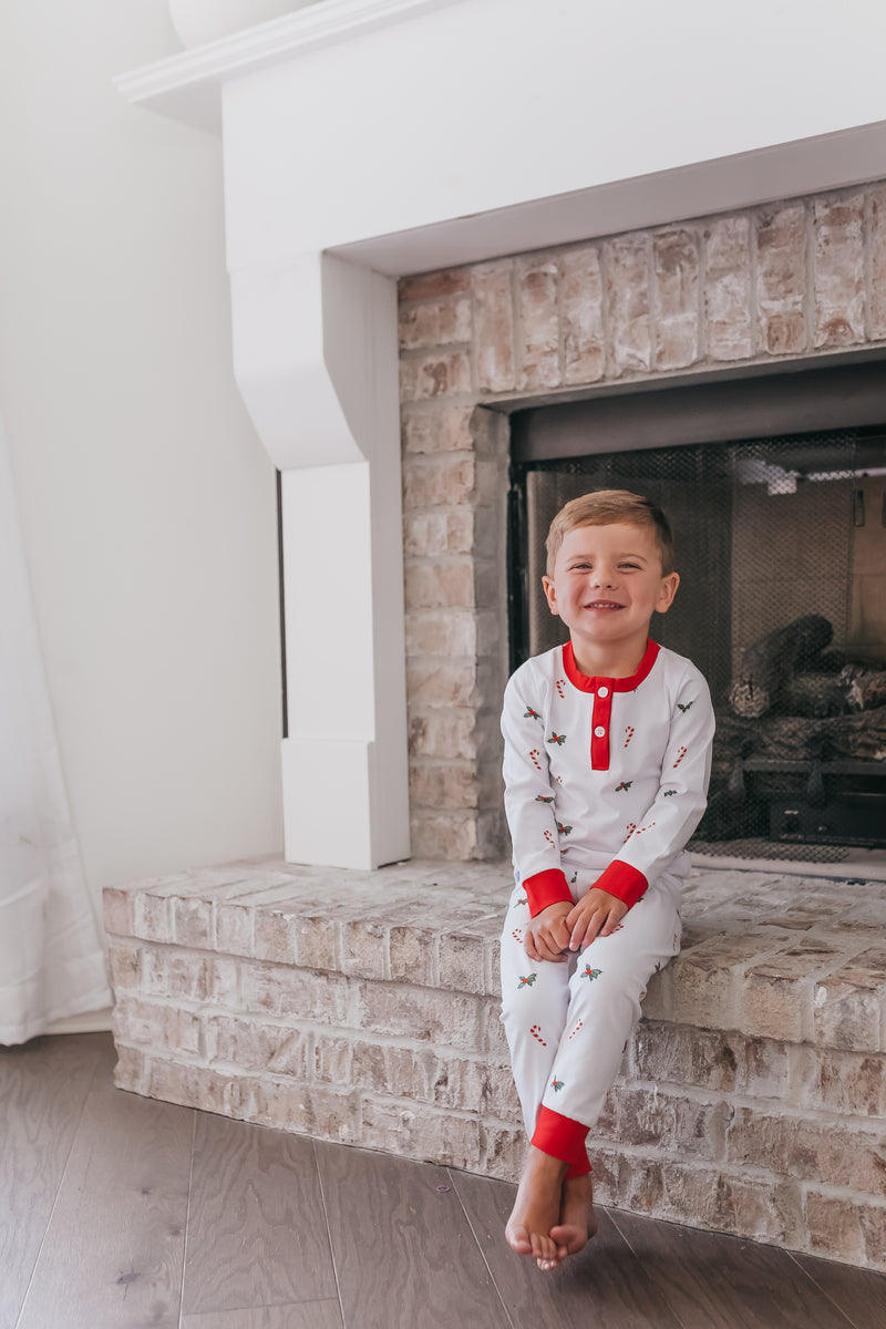 Unisex Candy Cane Christmas Moring Set