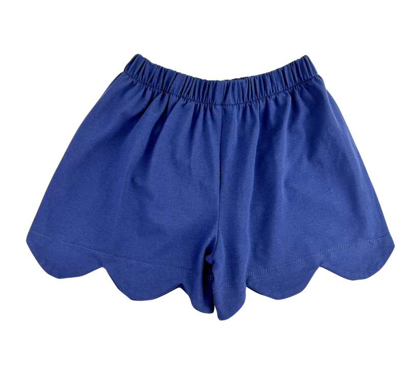 Classic Navy Scallop Short