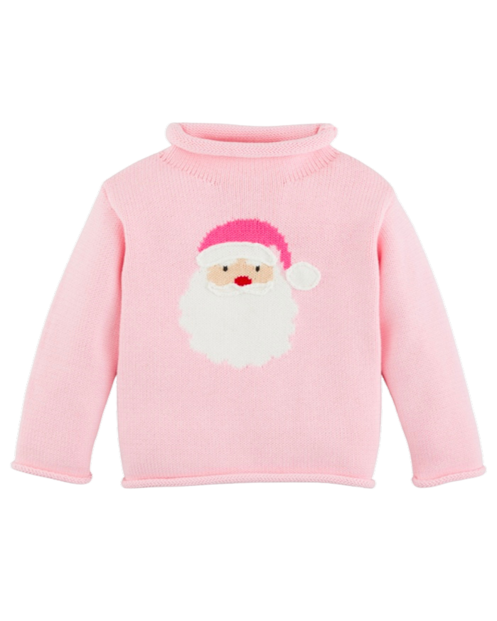 Pink Santa Rollneck Sweater