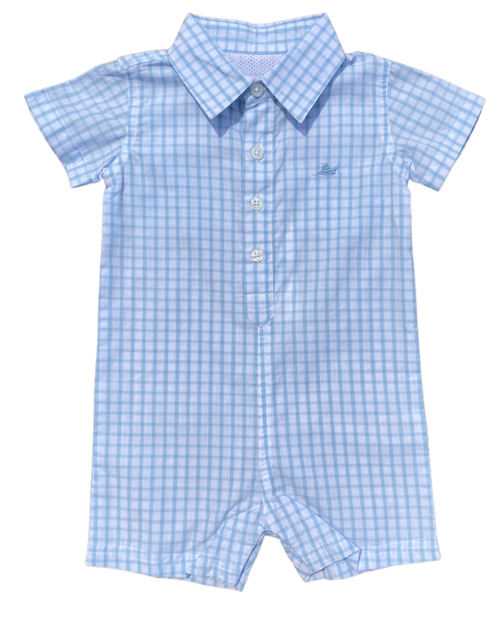 Destin Dress Shirt Romper