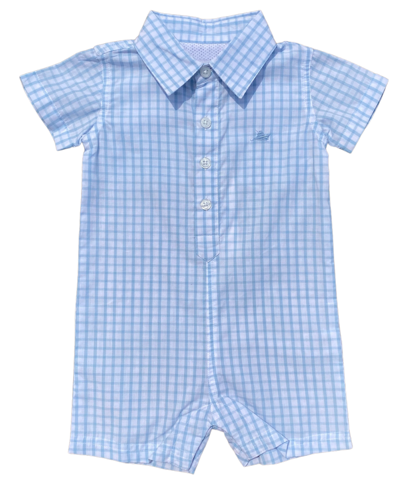 Destin Dress Shirt Romper