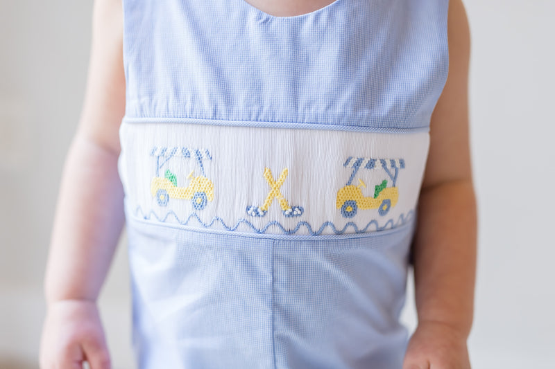 Hole in One Smocked Golf Shortall