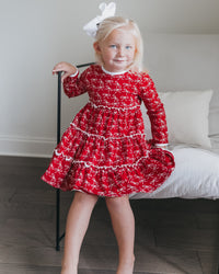 Girls Molly Bow Twirl Dress
