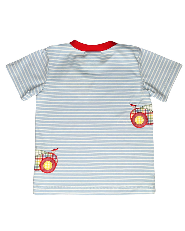 Boys Race Car Applique Short Set