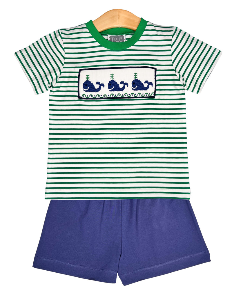 Boys Whale Tee and Short Set