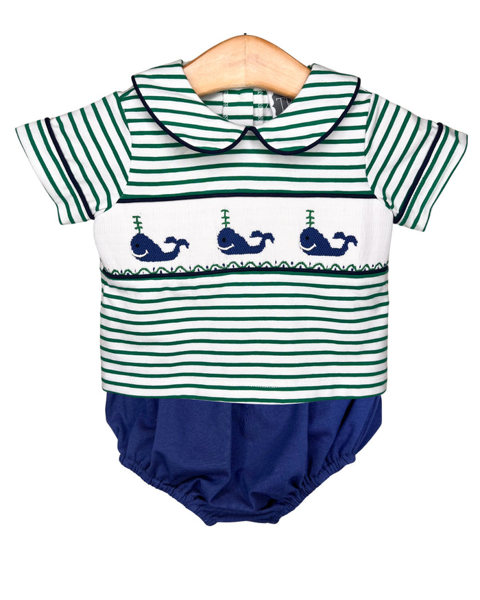 Boys Whale Bloomer Set