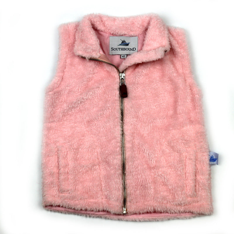 Finley Fleece Pink Vest