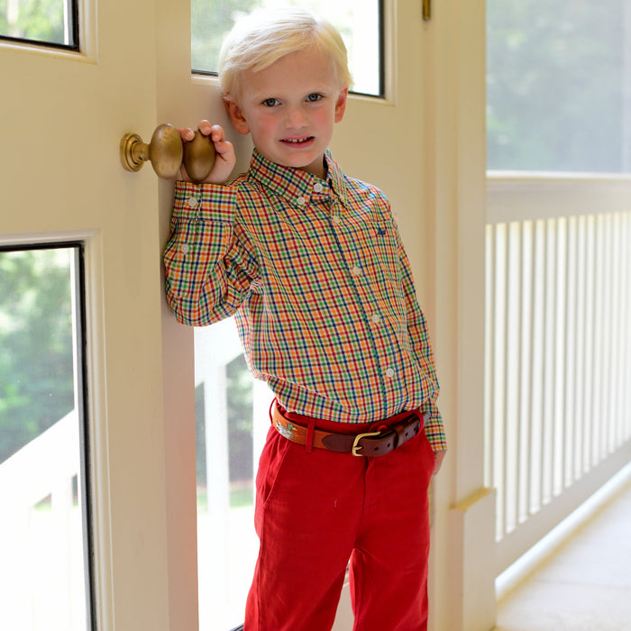 Point Clear Pants for Kids - Classic Red