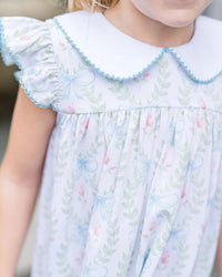Baby Blue Bows Angel Wing Dress
