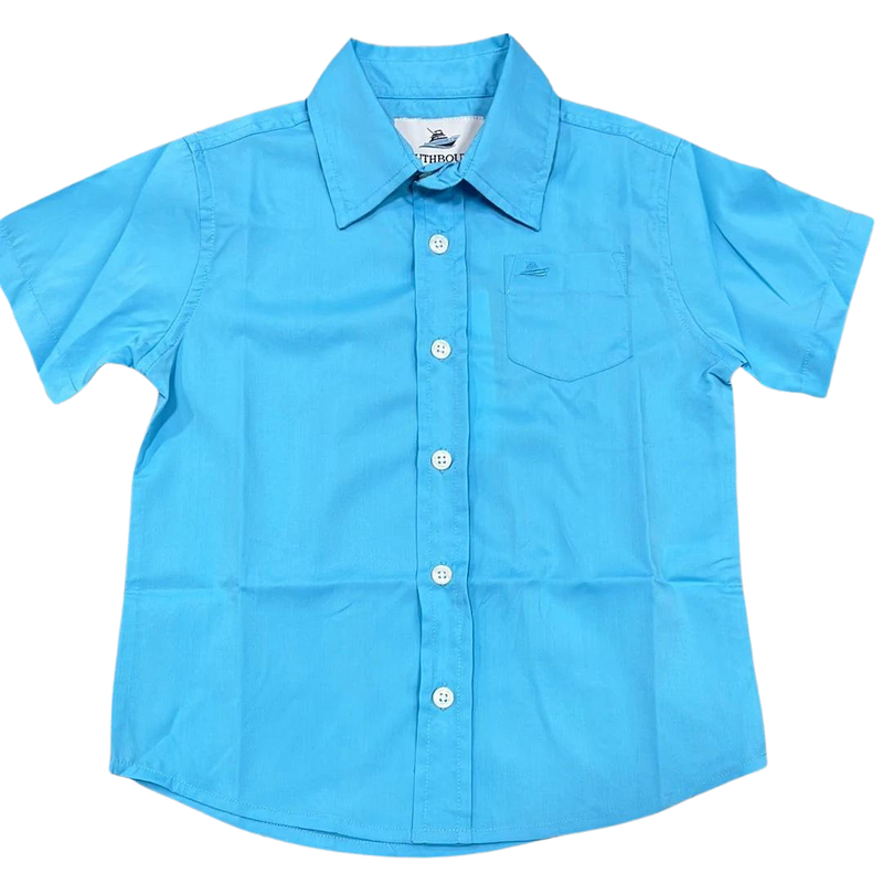 Turquoise Lightweight Performance Destin Dress Shirt Large(12/14) Turquoise Lightweight Performance Destin Dress Shirt Large(12/14)