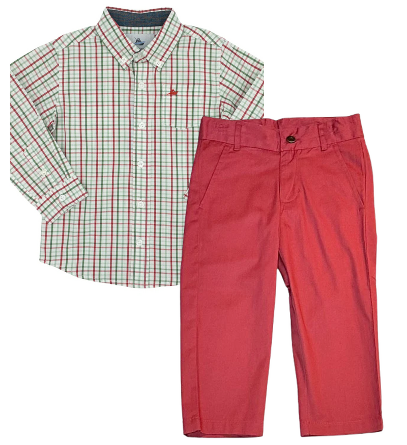 Christmas Plaid Destin Dress Shirt Castles & Crowns, Inc. Christmas Plaid Destin Dress Shirt Castles & Crowns, Inc.