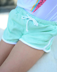 Green Terry Shorts