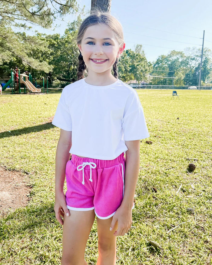 Pink Terry Shorts