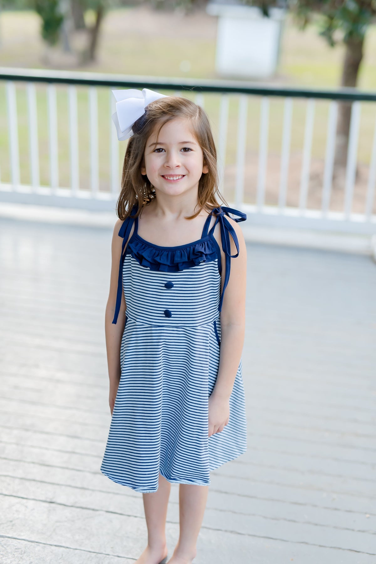 Nantucket Navy Stripe Tie Dress