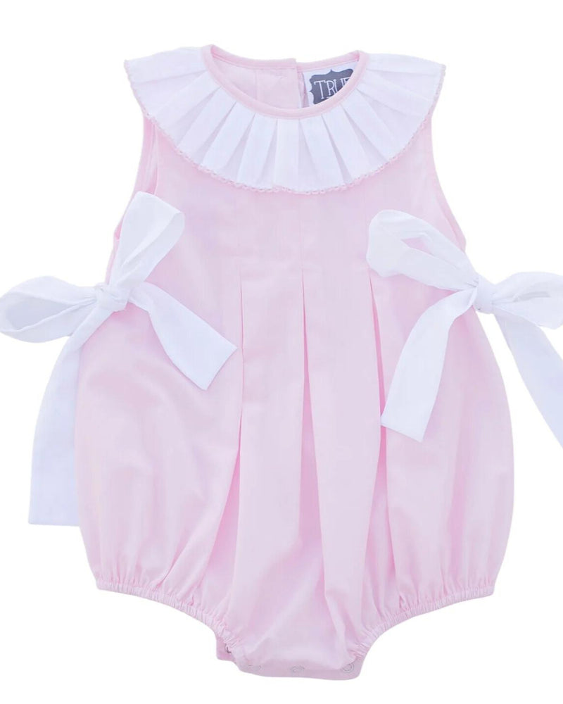 Piper Pink Pleated Collar Bow Bubble