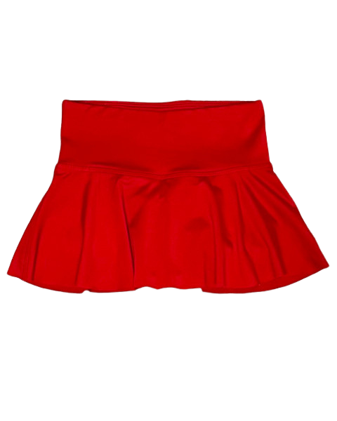 red performance skirt