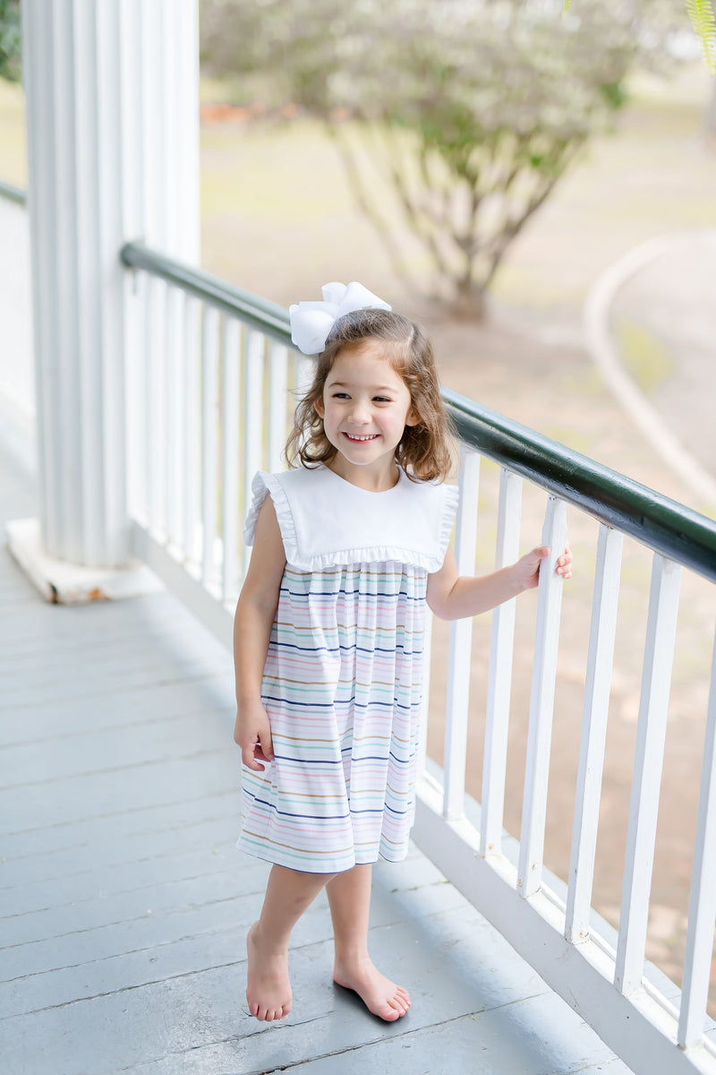 Summer Stripe Collar Dress