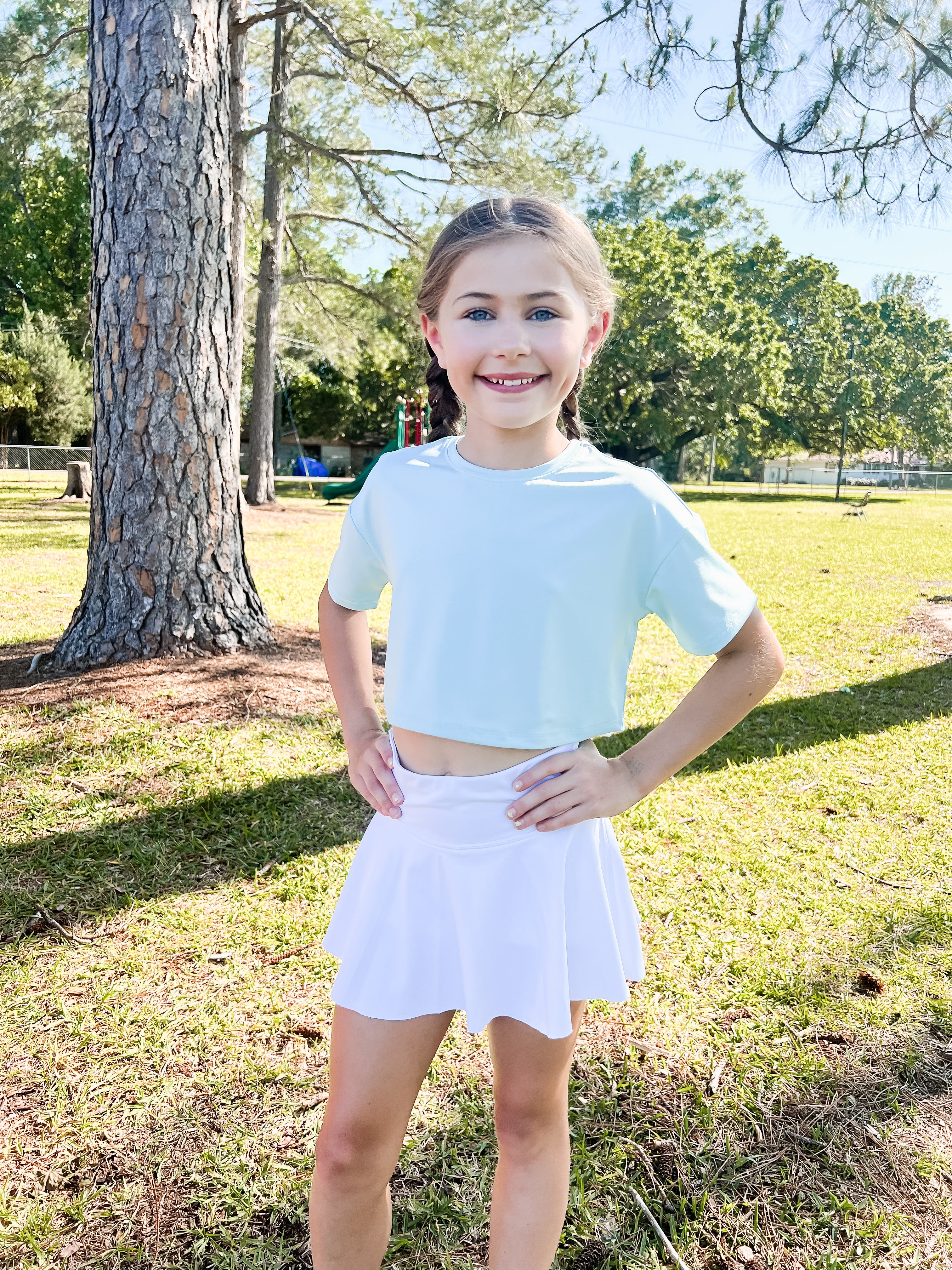 White athletic clearance skort