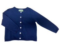 Navy Button Up Cardigan (Unisex)